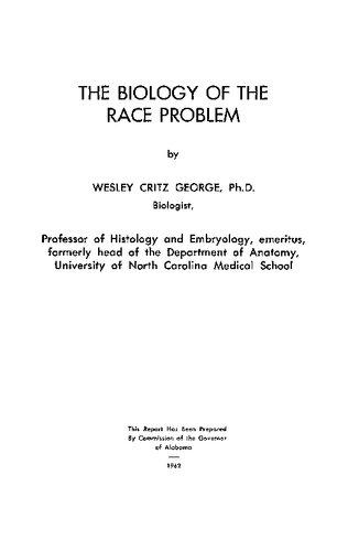 The Biology of the Race Problem