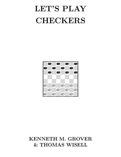 Let's play checkers; A progressive guide for the student