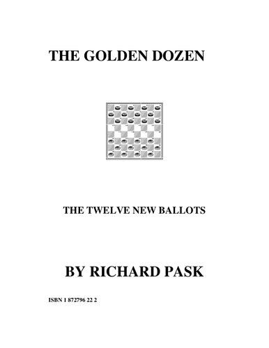 The Golden Dozen: The Twelve New Ballots