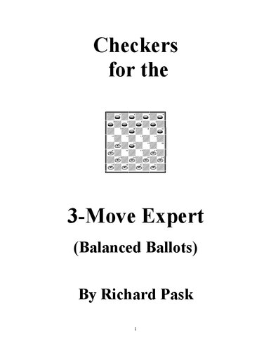 Checkers for the 3-Move Expert (Balanced Ballots)