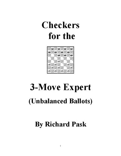 Checkers for the 3-Move Expert (Unbalanced Ballots)