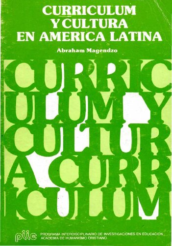 Currículum y cultura en américa latina