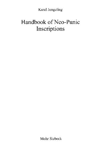 Handbook of Neo-Punic Inscriptions