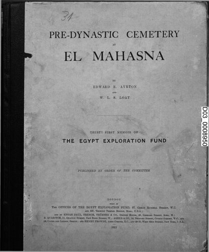 Pre-Dynastic Cemetery of El Mahasna