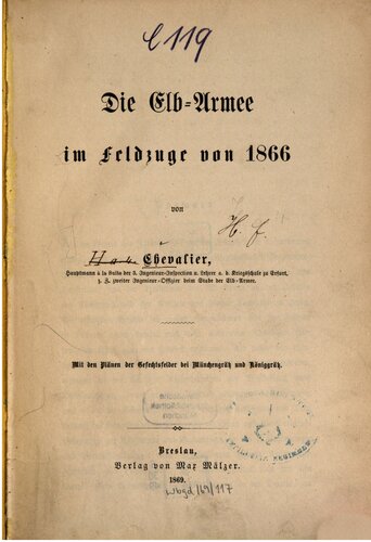 Die Elb-Armee im Feldzuge von 1866