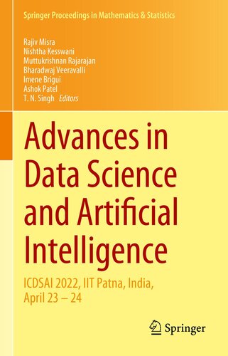 Advances in Data Science and Artificial Intelligence: ICDSAI 2022, IIT Patna, India, April 23 – 24 (Springer Proceedings in Mathematics & Statistics, 403)