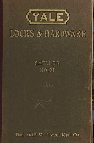 Yale Locks & Hardware: Price Book No. 1 to Catalogue No. 21