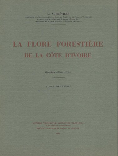 La flore forestière de la côte d'ivoire 2.