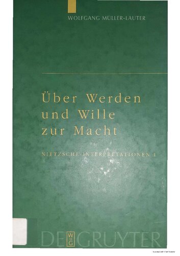 Über Werden und Wille zur Macht