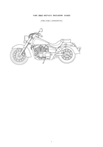 2005 Honda Shadow VT750C Service Manual