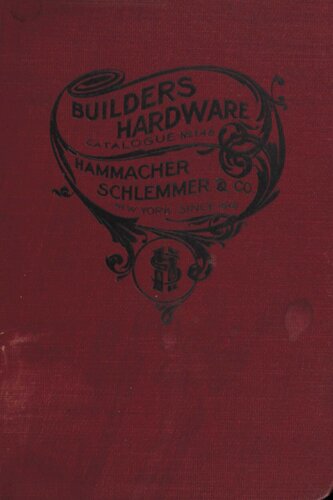 Builders' Hardware Catalogue No. 142