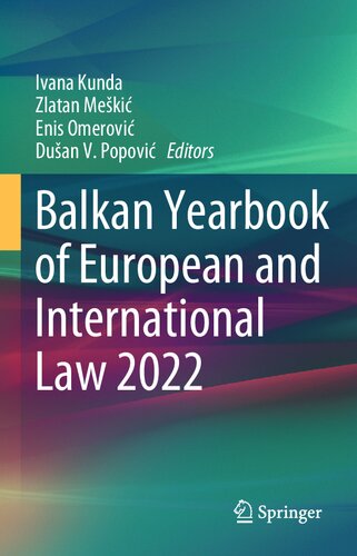 Balkan Yearbook of European and International Law 2022