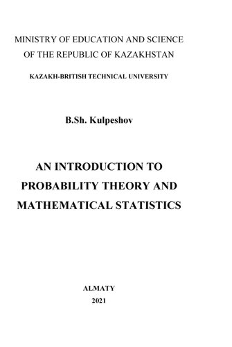 AN INTRODUCTION TO PROBABILITY THEORY AND MATHEMATICAL STATISTICS