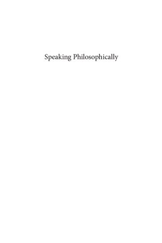 Speaking Philosophically: Communication at the Limits of Discursive Reason