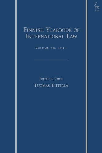 The Finnish Yearbook of International Law, Vol 26, 2016