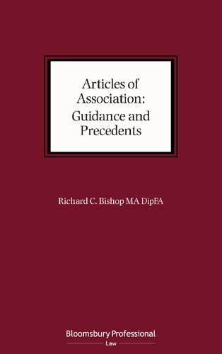 Articles of Association: Guidance and Precedents