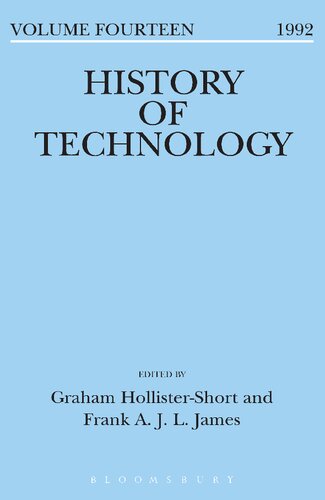 History of Technology Volume 14: Volume 14, 1992