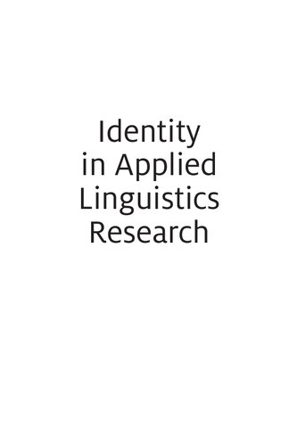 Identity in Applied Linguistics Research