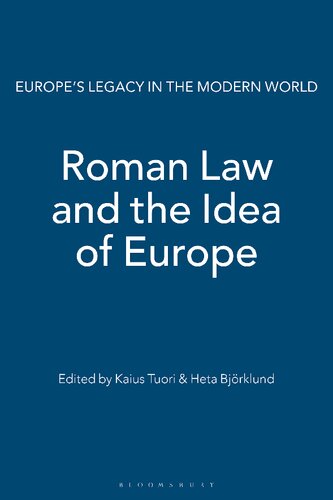 Roman Law and the Idea of Europe