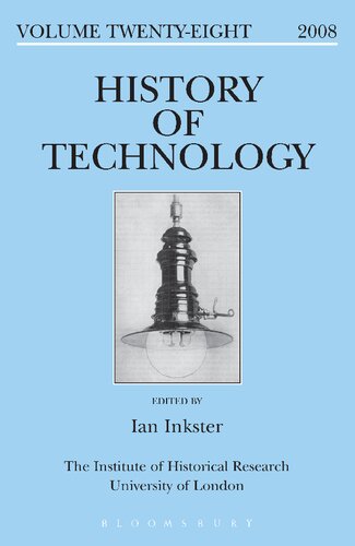 History of Technology Volume 28: Volume 28, 2008