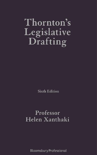 Thornton's Legislative Drafting