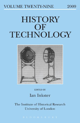 History of Technology Volume 29: Volume Twenty-nine, 2009