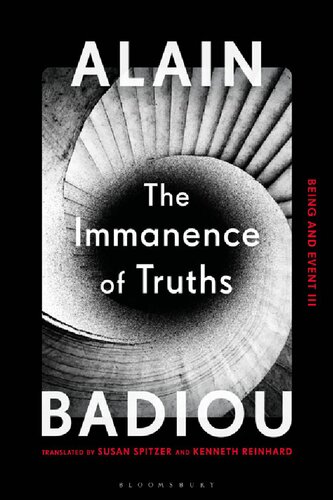 The Immanence of Truths: Being and Event III