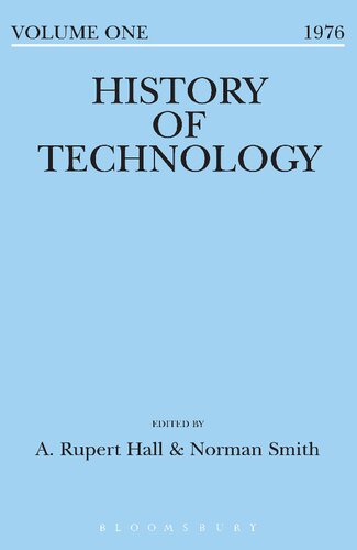 History of Technology Volume 1: Volume 1, 1976