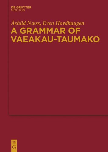 A Grammar of Vaeakau-Taumako