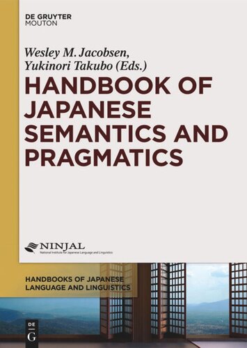 Handbook of Japanese Semantics and Pragmatics