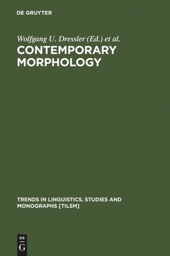 Contemporary Morphology