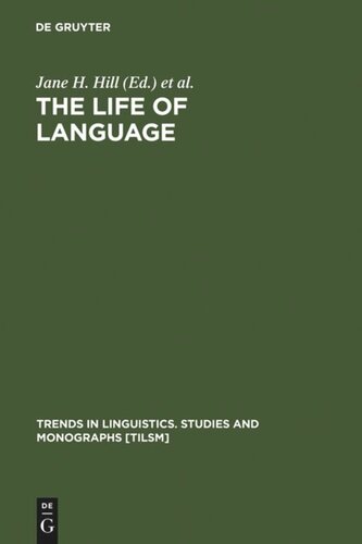 The Life of Language: Papers in Linguistics in Honor of William Bright