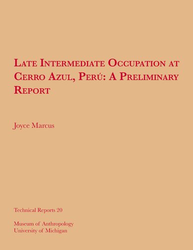 Late Intermediate Occupation at Cerro Azul, Perú, A Preliminary Report