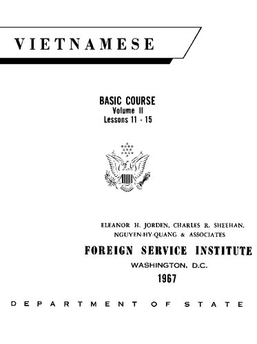 Vietnamese; basic course,