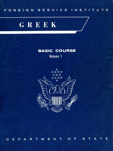 Greek Basic Course Volume 1