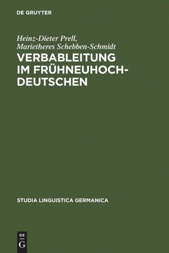 Verbableitung im Frühneuhochdeutschen