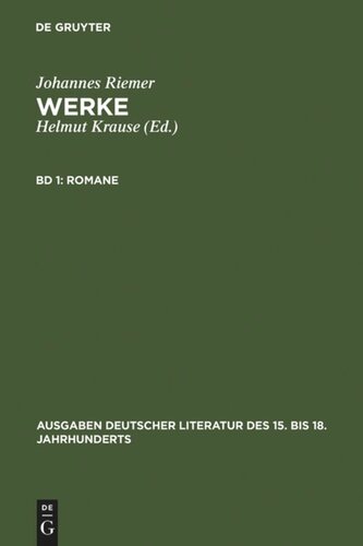 Werke: Band 1 Romane