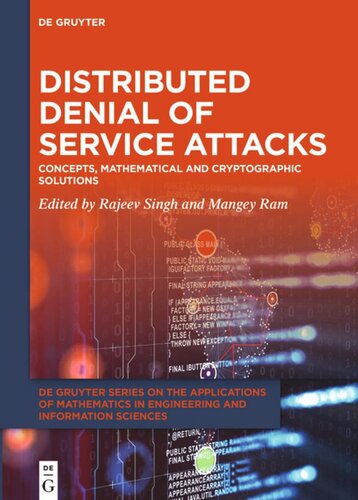 Distributed Denial of Service Attacks: Concepts, Mathematical and Cryptographic Solutions