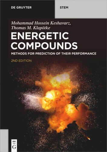 Energetic Compounds: Methods for Prediction of their Performance