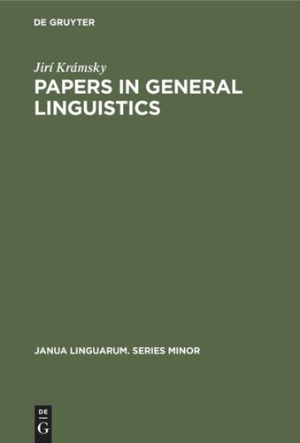 Papers in General Linguistics