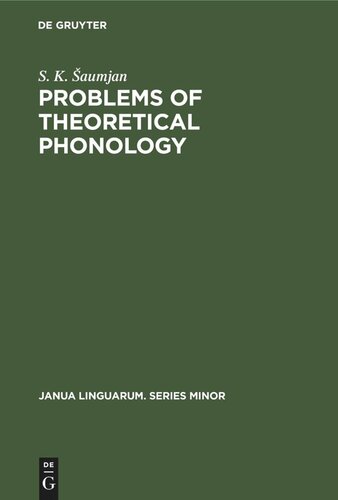 Problems of Theoretical Phonology