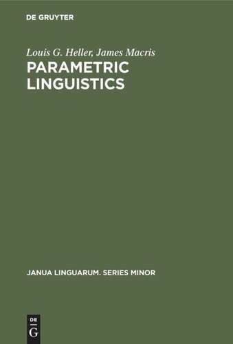 Parametric linguistics