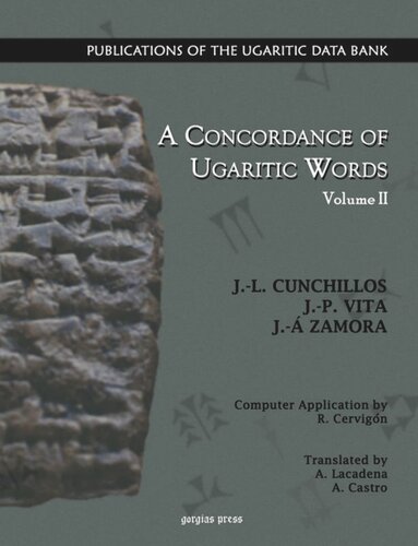 A Concordance of Ugaritic Words (Vol 2 of 5)