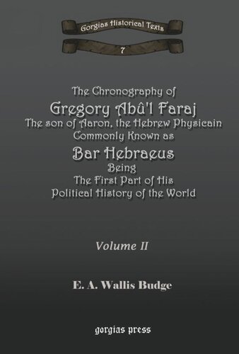 The Chronography of Bar Hebraeus