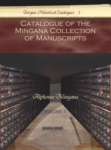 Catalogue of the Mingana Collection of Manuscripts