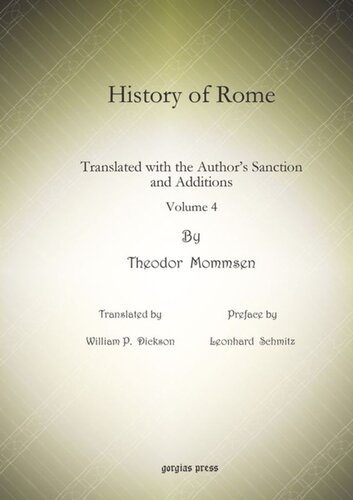 History of Rome: Translated with the Author's Sanction and Additions