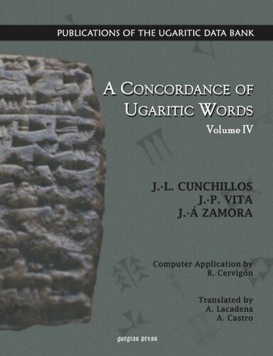 A Concordance of Ugaritic Words (Vol 4 of 5)