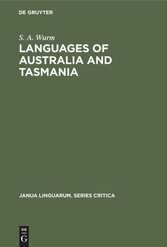 Languages of Australia and Tasmania