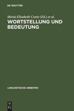 Wortstellung und Bedeutung: Akten des 12. Linguistischen Kolloquiums, Pavia 1977, Bd. 1