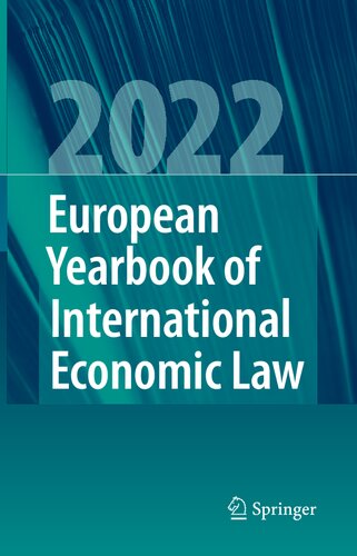 European Yearbook of International Economic Law 2022